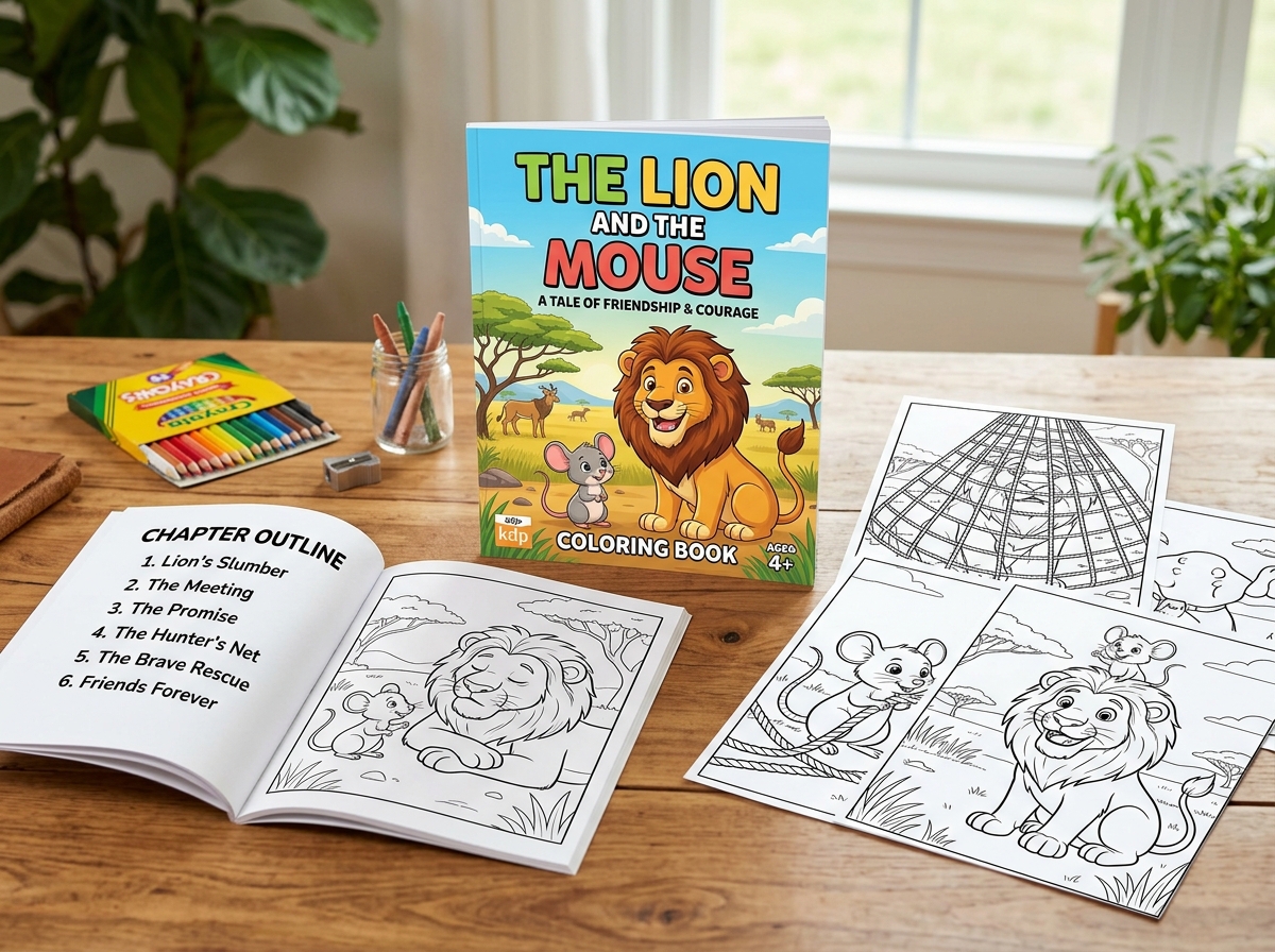 Complete AI Coloring Book Creation